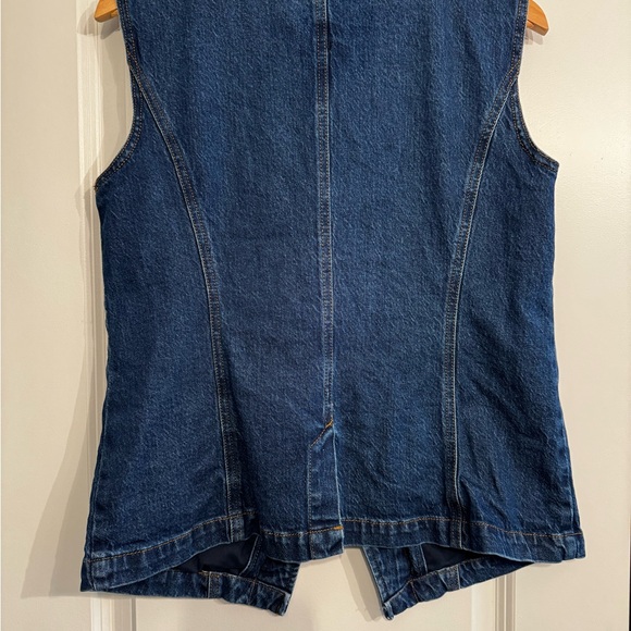 Ann Taylor Denim Sleeveless Vest with Button Front - Picture 4 of 4
